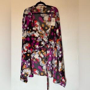 Nordstrom Asymmetrical Skirt in Multicolor Abstract